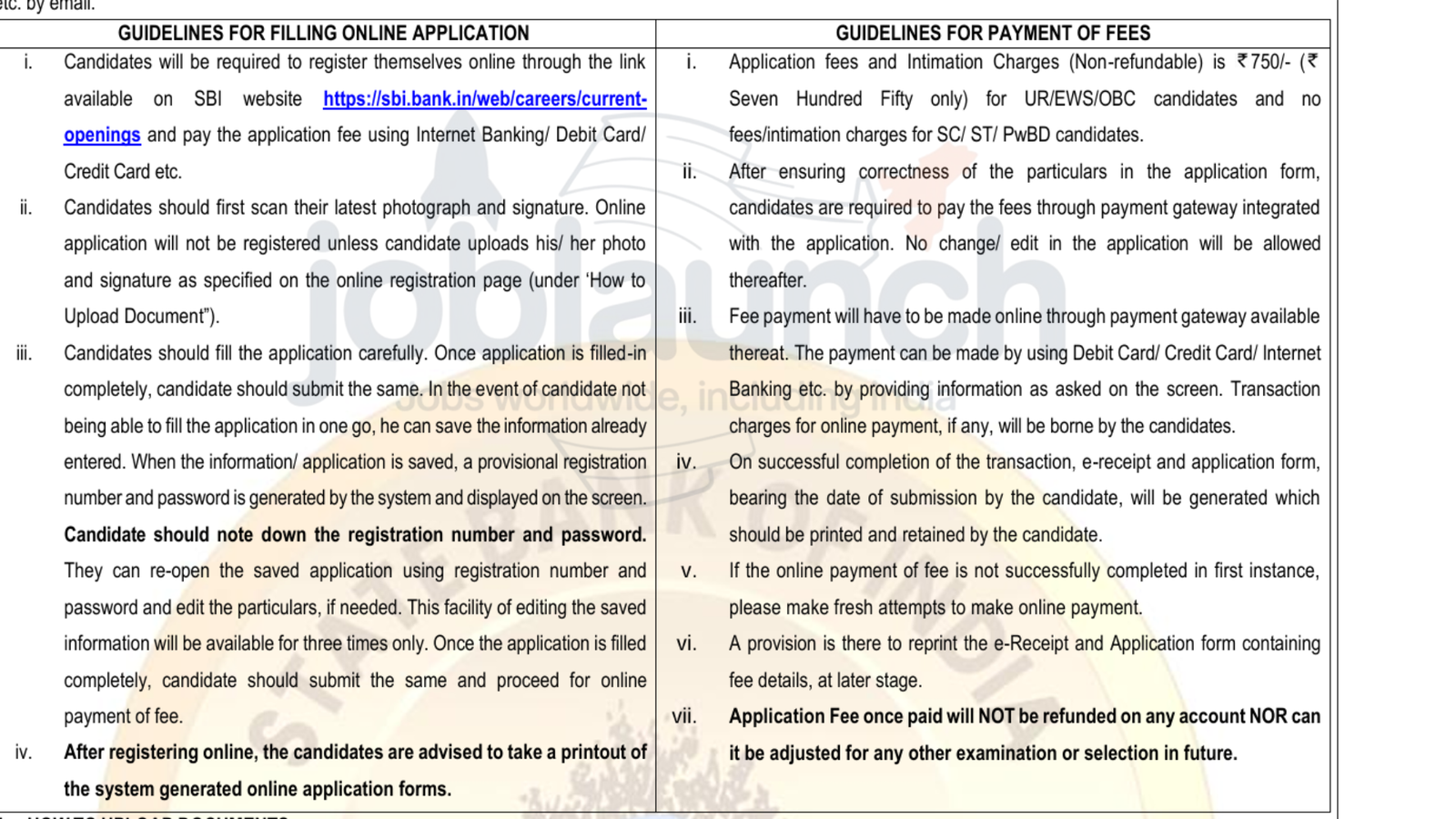 SCO Recruitment of SBI 2025