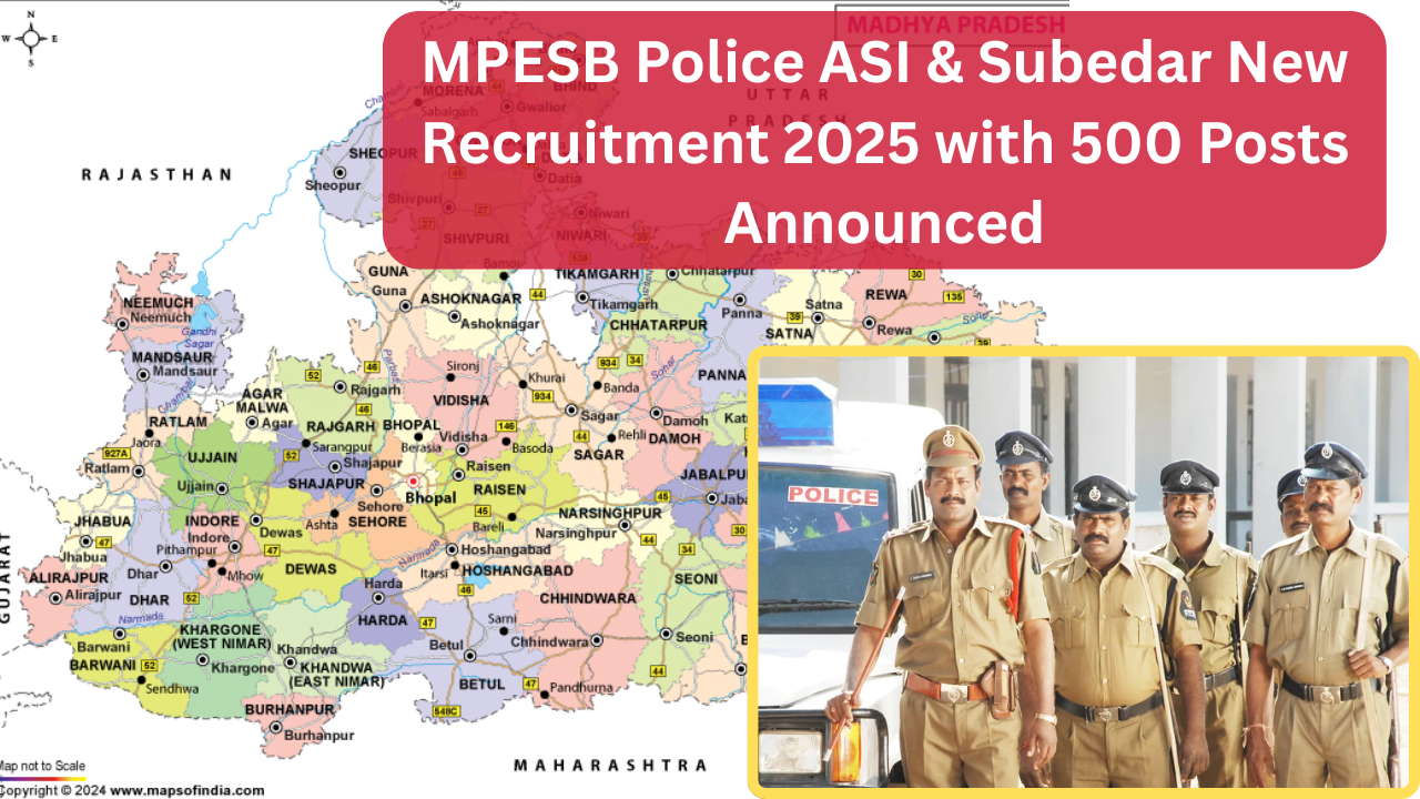 MPESB Police ASI & Subedar New Recruitment 2025 with 500 Posts Announced