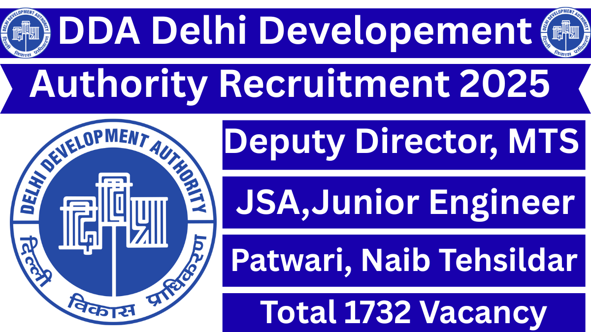 Delhi DDA Recruitment 2025