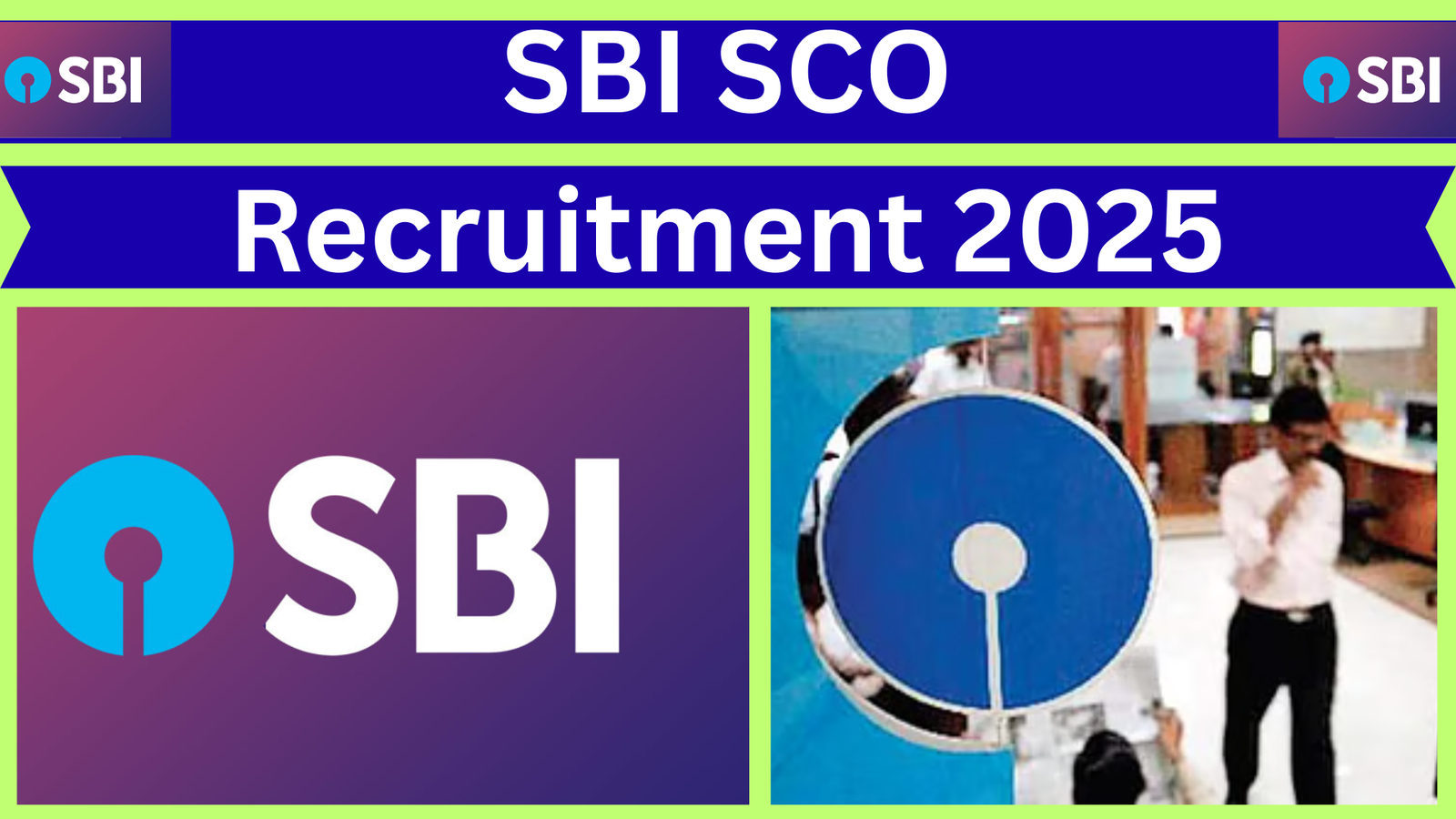 SCO Recruitment of SBI 2025