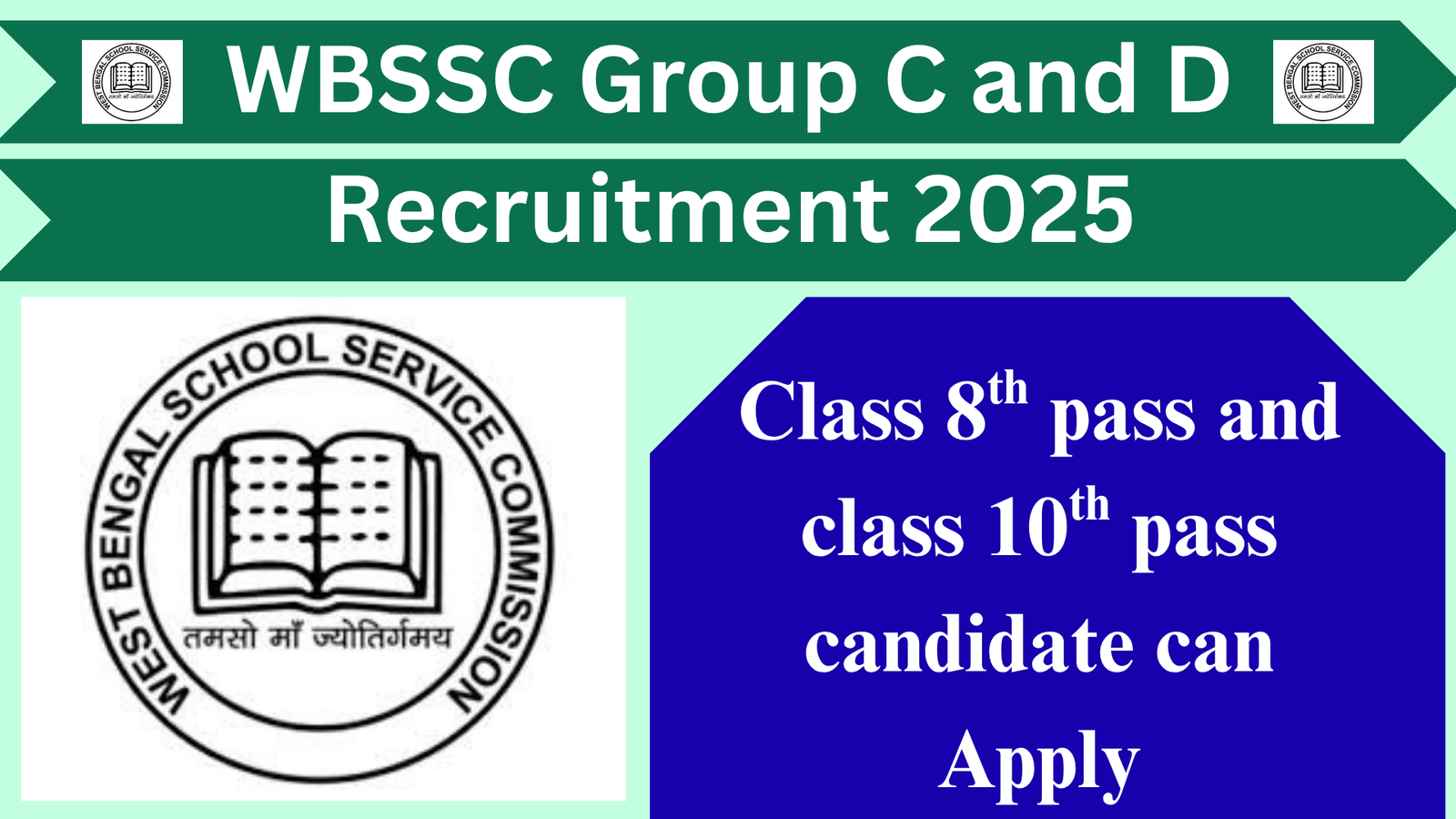 WBSSC Group C and D Recruitment 2025