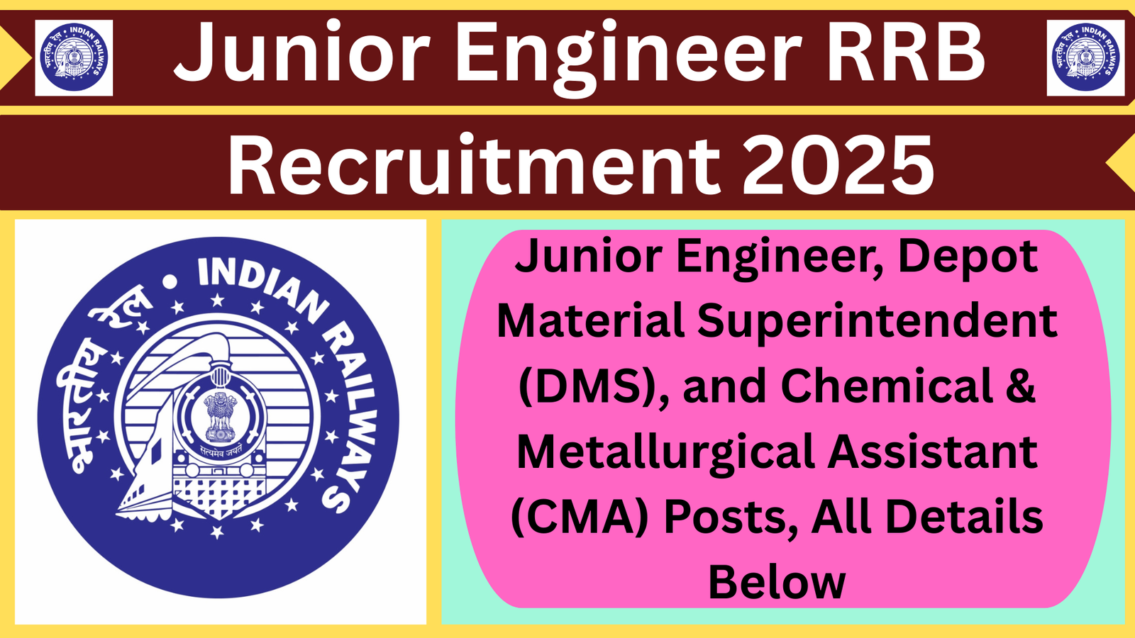 Junior Engineer RRB Recruitment 2025